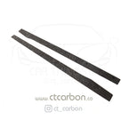 MERCEDES C63/C63S W205 COUPE & SALOON FORGED CARBON FIBRE SIDE SKIRTS - D STYLE