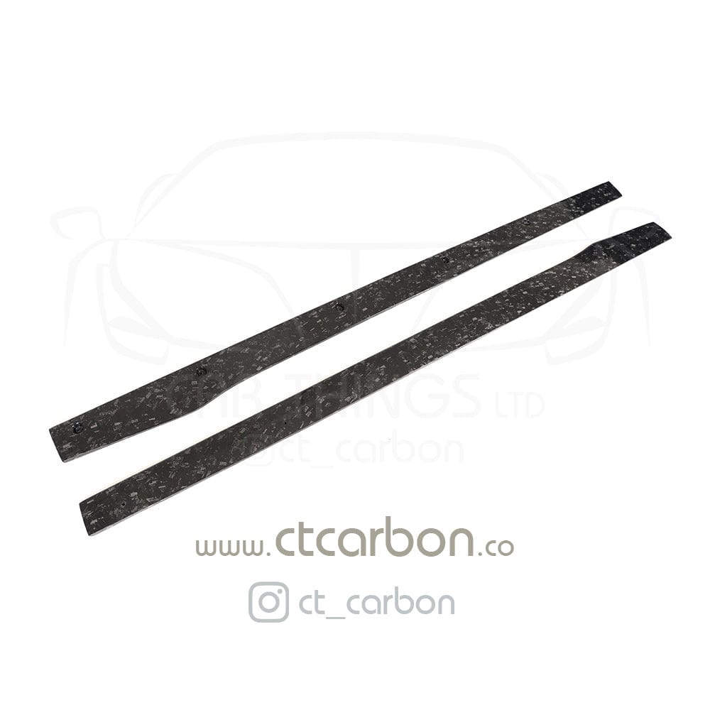 MERCEDES C63/C63S W205 COUPE & SALOON FORGED CARBON FIBRE SIDE SKIRTS - D STYLE