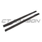 MERCEDES C63/C63S W205 COUPE & SALOON FORGED CARBON FIBRE SIDE SKIRTS - V2