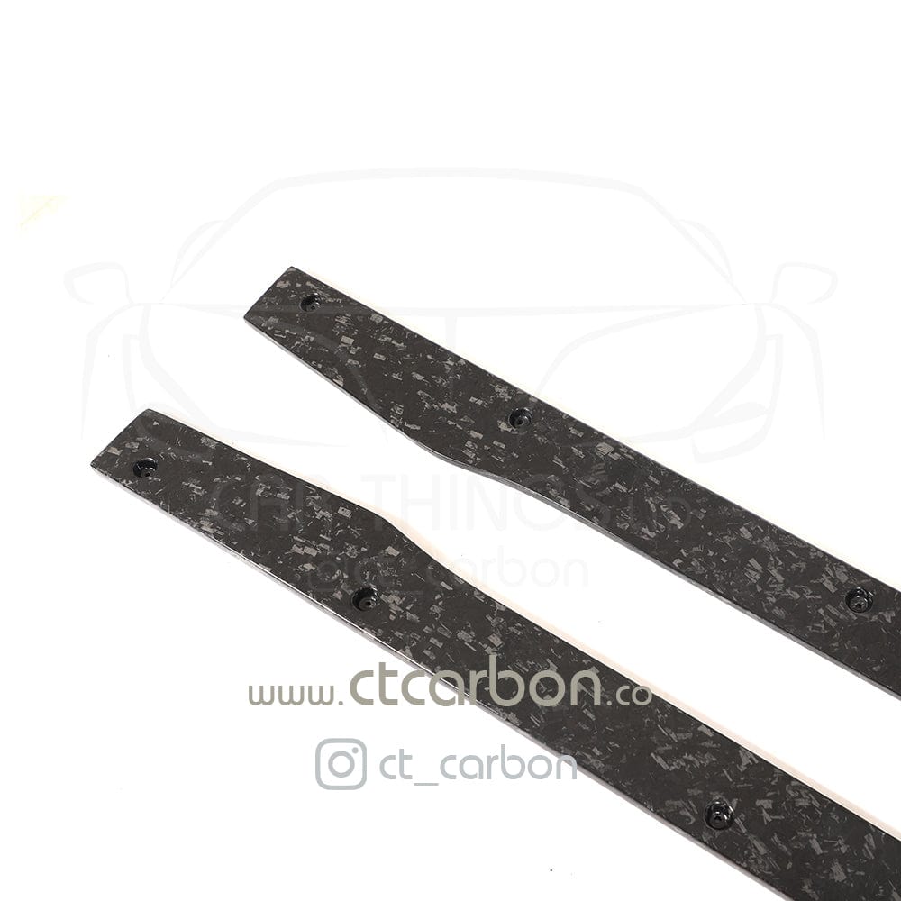 MERCEDES C63/C63S W205 COUPE & SALOON FORGED CARBON FIBRE SIDE SKIRTS - D STYLE