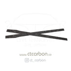 MERCEDES C63/C63S W205 COUPE & SALOON FORGED CARBON FIBRE SIDE SKIRTS - D STYLE