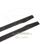 MERCEDES C63/C63S W205 COUPE & SALOON FORGED CARBON FIBRE SIDE SKIRTS - D STYLE