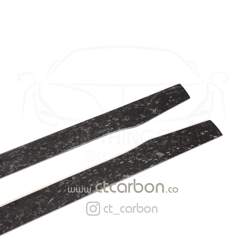 MERCEDES C63/C63S W205 COUPE & SALOON FORGED CARBON FIBRE SIDE SKIRTS - D STYLE