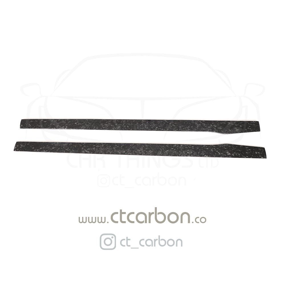 MERCEDES C63/C63S W205 COUPE & SALOON FORGED CARBON FIBRE SIDE SKIRTS - D STYLE