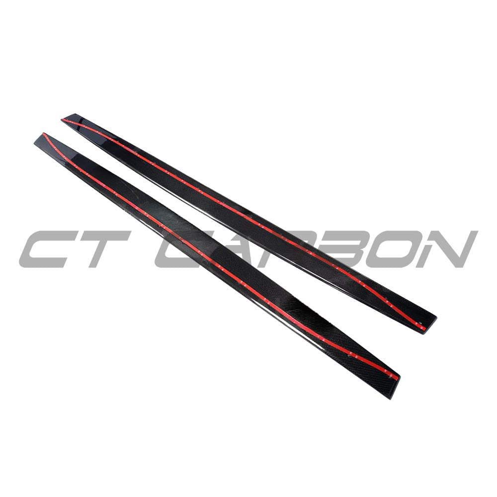 BMW M3/M4 F80/F82/F83 2014-2020 CARBON FIBRE SIDE SKIRTS - V1