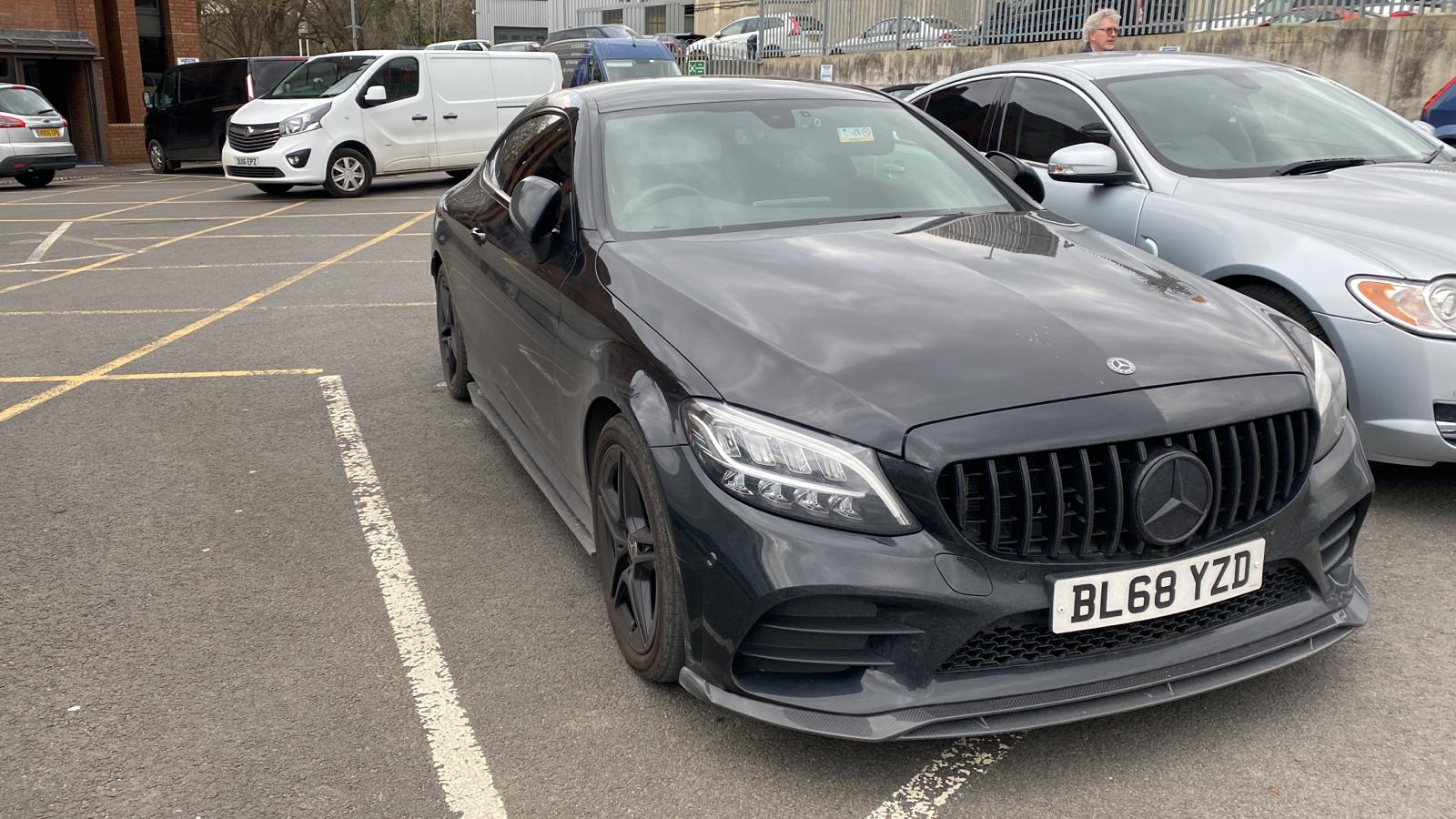 MERCEDES C43 & C CLASS W205 FACELIFT CARBON FIBRE SPLITTER - CT STYLE