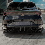 Cupra Leon 2020-2024 Rear Diffuser & Side Splitters In Gloss Black