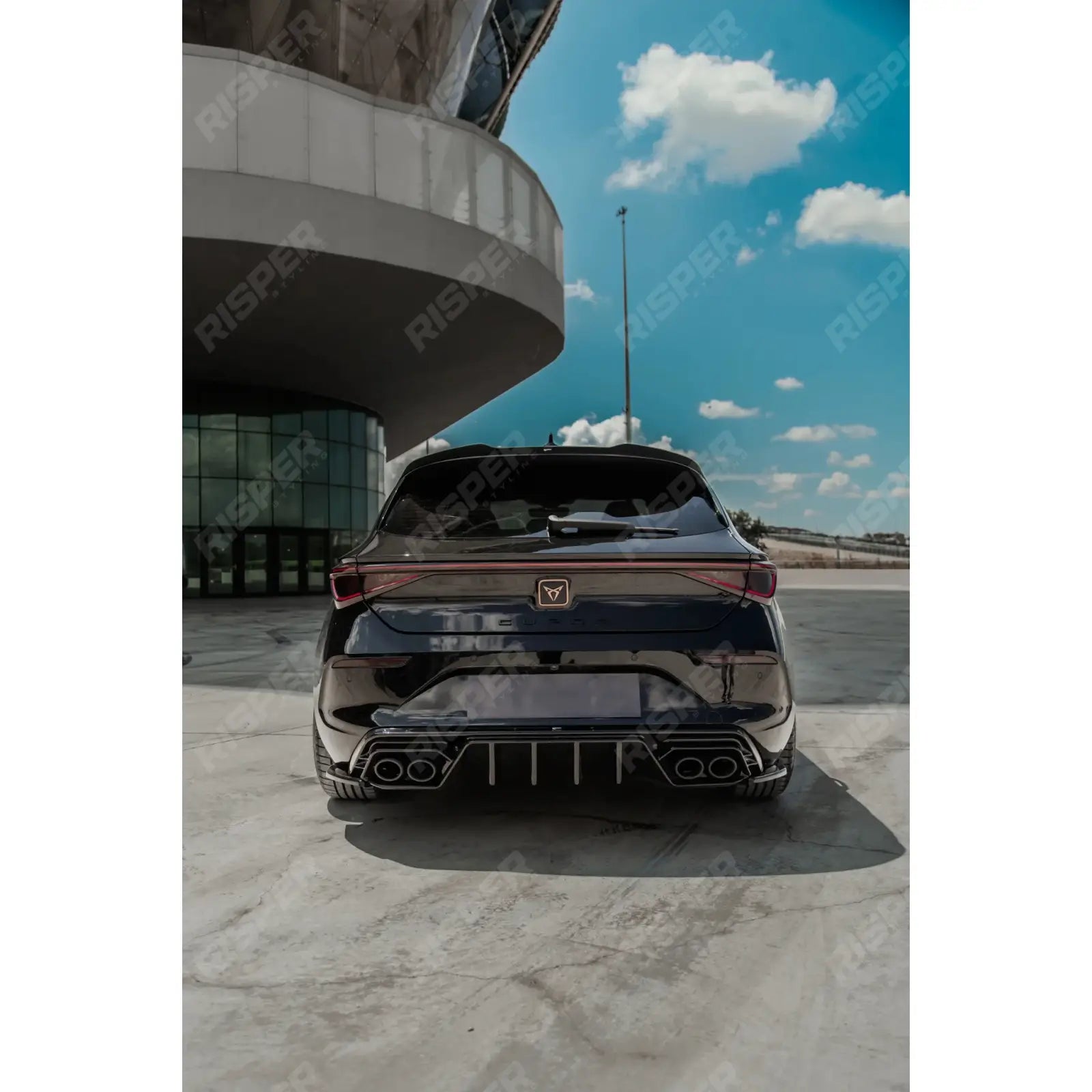 Cupra Leon 2020-2024 Rear Diffuser & Side Splitters In Gloss Black