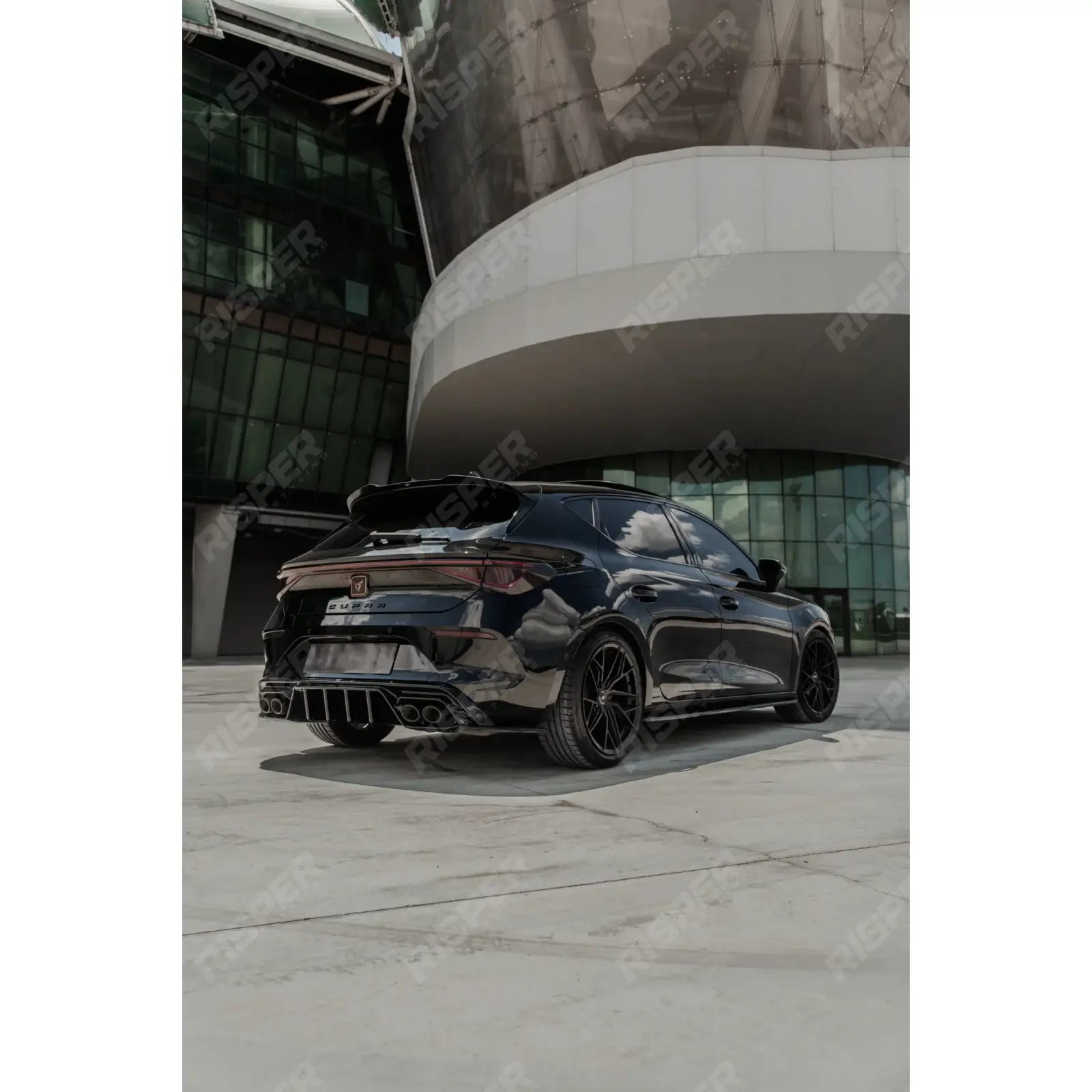 Cupra Leon 2020-2024 Rear Diffuser & Side Splitters In Gloss Black