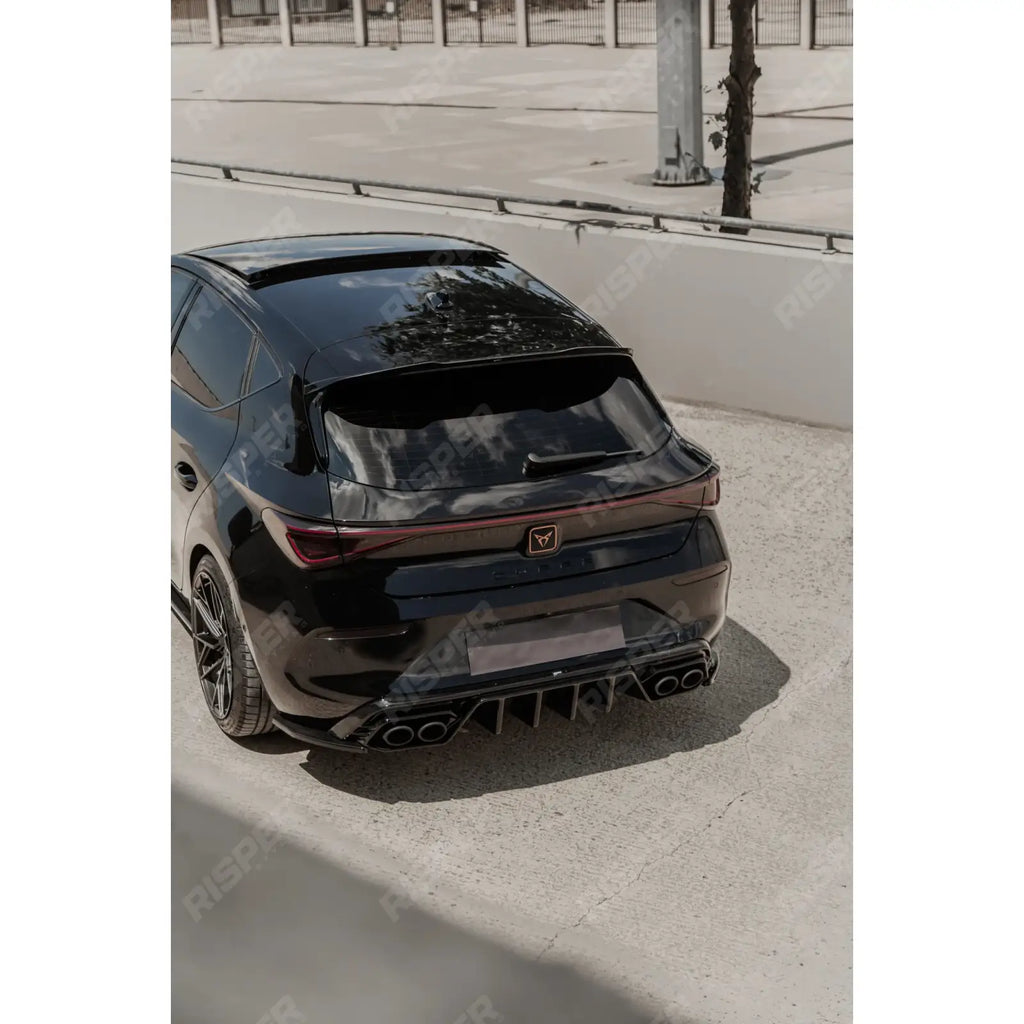 Cupra Leon 2020-2024 Rear Diffuser & Side Splitters In Gloss Black