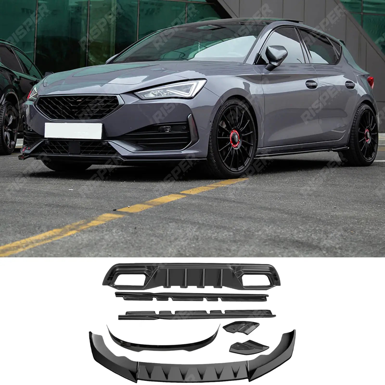Cupra Leon Facelift 2024 On Aero Body Kit In Gloss Black
