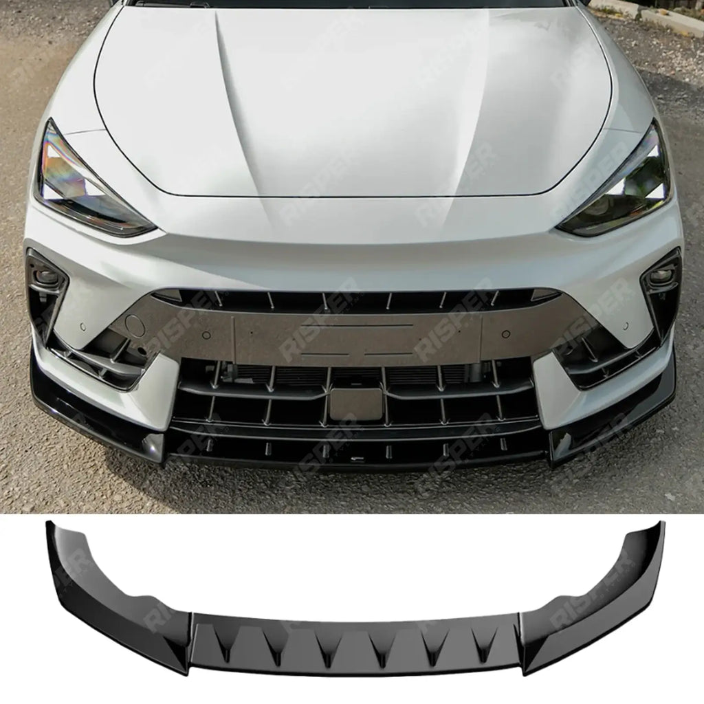 Front Splitter In Gloss Black Cupra Leon Facelift 2024 On