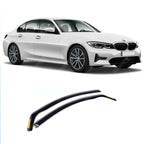 Dark Smoke 2PC STX Internal Wind Deflectors Front Doors For BMW 3 Series G20 2019+