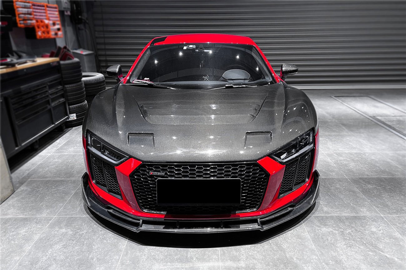 DARWINPRO - AUDI R8 COUPE / SPYDER 2016-18 IMP PERFORMANCE CARBON FIBRE FRONT LIP