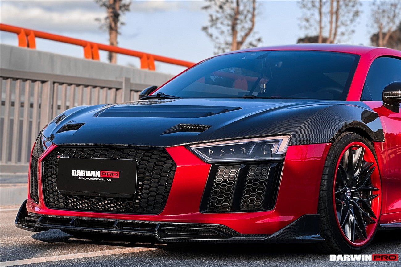 DARWINPRO - AUDI R8 COUPE / SPYDER 2016-18 IMP PERFORMANCE CARBON FIBRE FRONT LIP