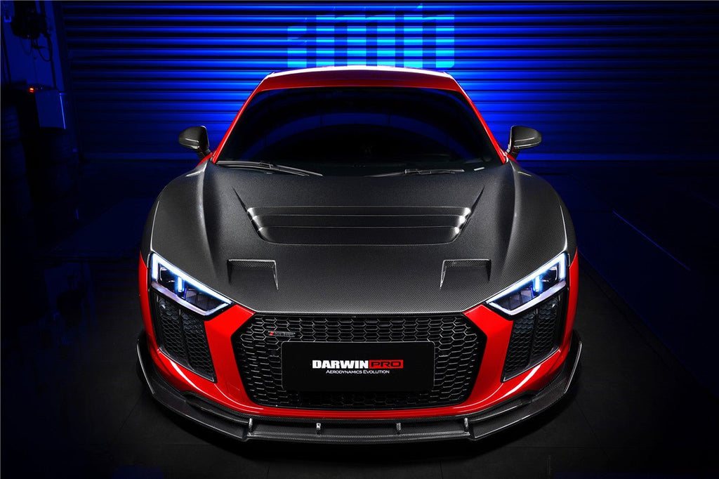 DARWINPRO - AUDI R8 COUPE / SPYDER 2016-18 IMP PERFORMANCE CARBON FIBRE HOOD BONNET