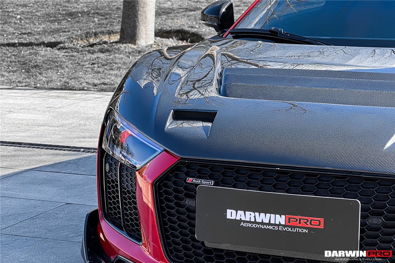 DARWINPRO - AUDI R8 COUPE / SPYDER 2016-18 IMP PERFORMANCE CARBON FIBRE HOOD BONNET