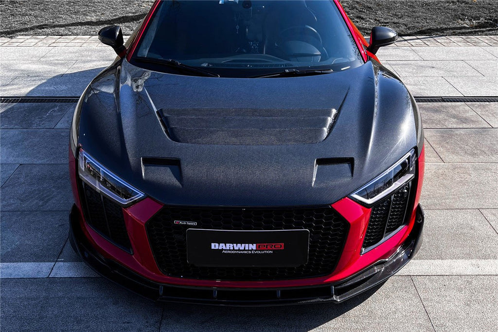 DARWINPRO - AUDI R8 COUPE / SPYDER 2016-18 IMP PERFORMANCE CARBON FIBRE HOOD BONNET