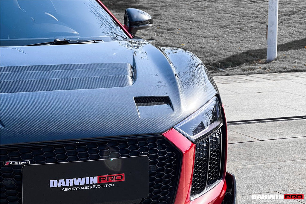 DARWINPRO - AUDI R8 COUPE / SPYDER 2016-18 IMP PERFORMANCE CARBON FIBRE HOOD BONNET
