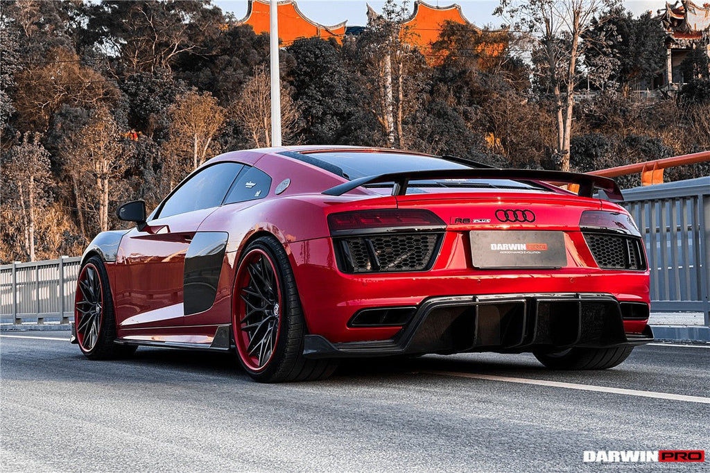 DARWINPRO - AUDI R8 COUPE / SPYDER 2016-18 IMP PERFORMANCE CARBON FIBRE SIDE SKIRTS UNDER BOARD