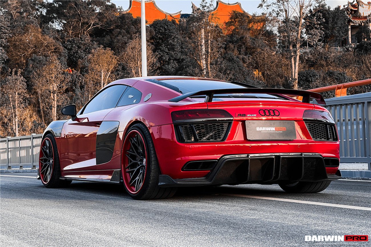 DARWINPRO - AUDI R8 COUPE / SPYDER 2016-18 IMP PERFORMANCE CARBON FIBRE SIDE SKIRTS UNDER BOARD