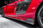 DARWINPRO - AUDI R8 COUPE / SPYDER 2016-18 IMP PERFORMANCE CARBON FIBRE SIDE SKIRTS UNDER BOARD