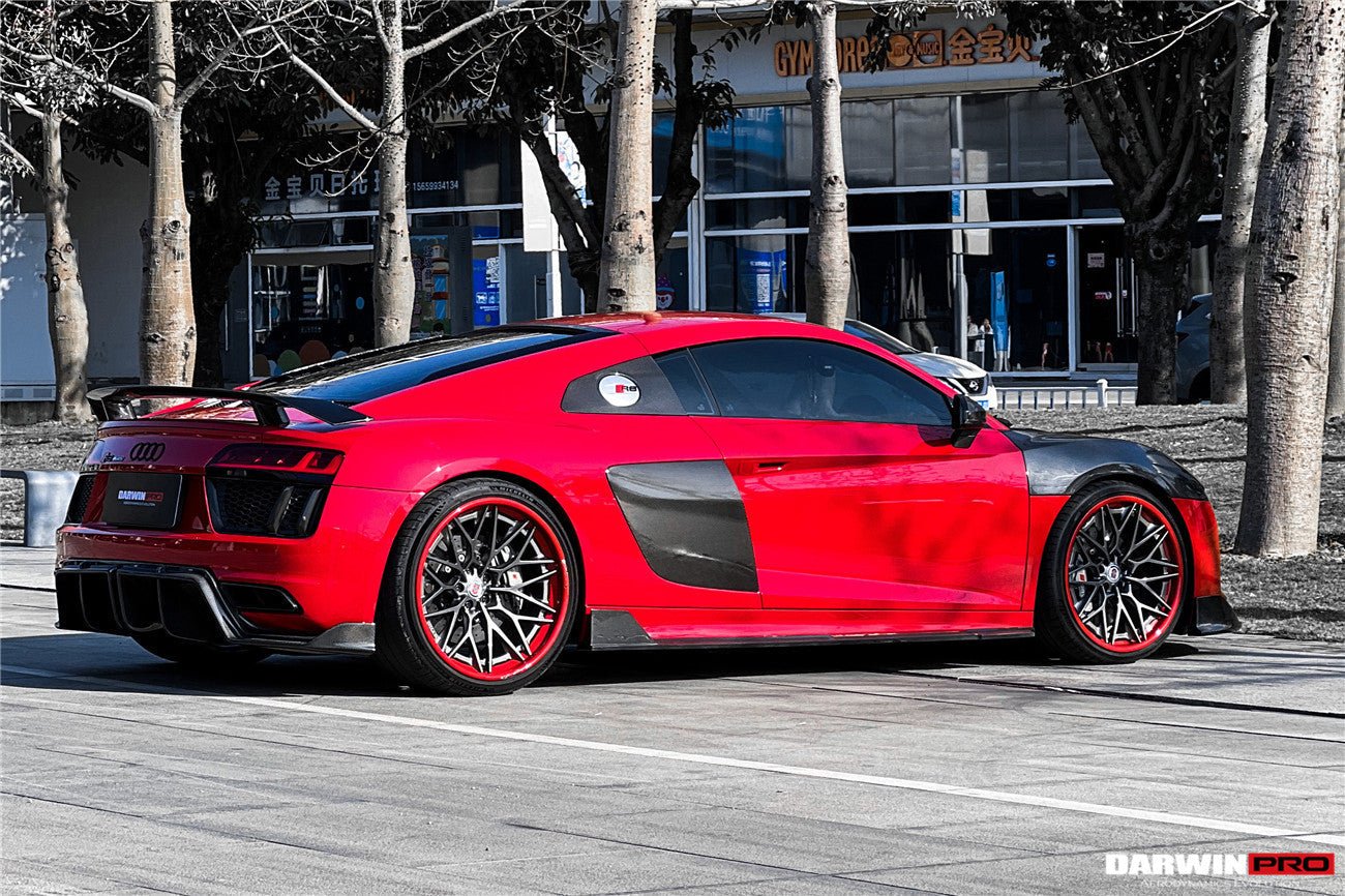 DARWINPRO - AUDI R8 COUPE / SPYDER 2016-18 IMP PERFORMANCE CARBON FIBRE SIDE SKIRTS UNDER BOARD
