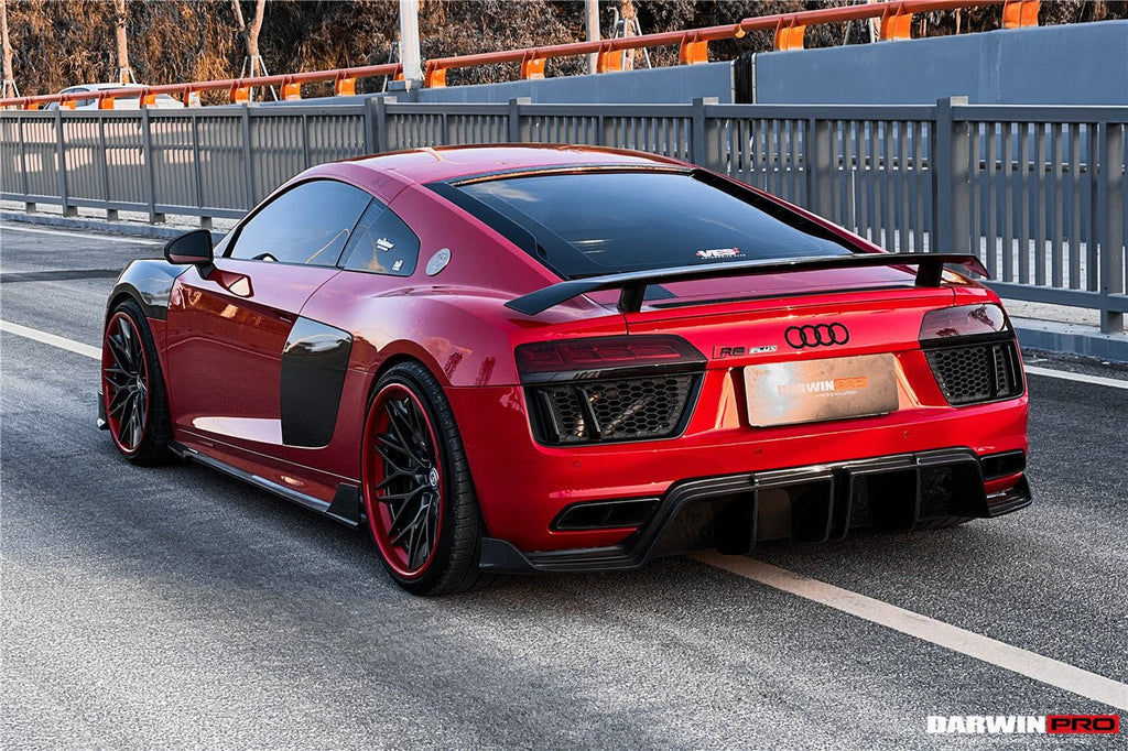 DARWINPRO - AUDI R8 COUPE / SPYDER 2016-18 IMP PERFORMANCE CARBON FIBRE SIDE SKIRTS UNDER BOARD