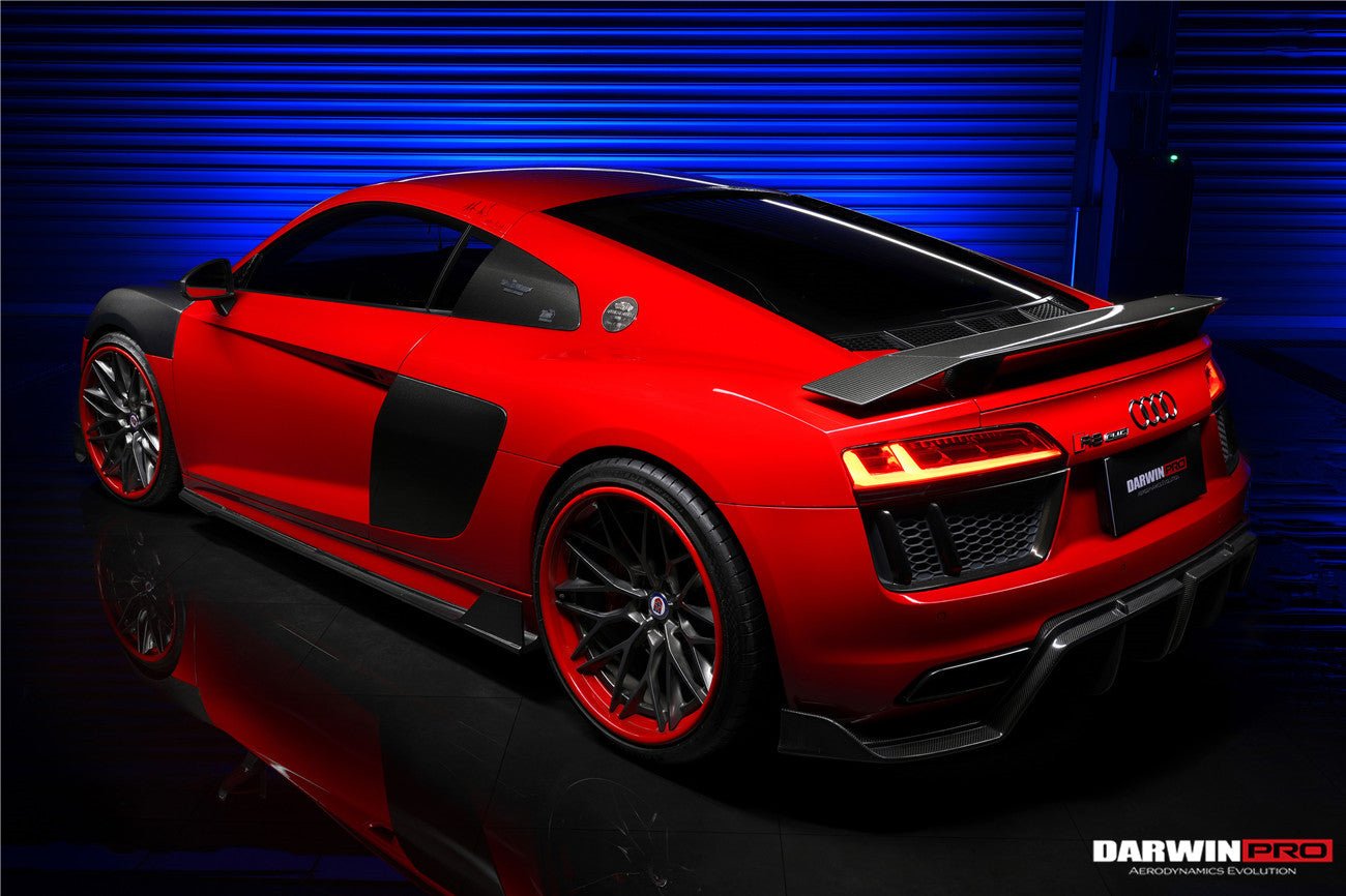 DARWINPRO - AUDI R8 COUPE / SPYDER 2016-18 IMP PERFORMANCE CARBON FIBRE SIDE SKIRTS UNDER BOARD