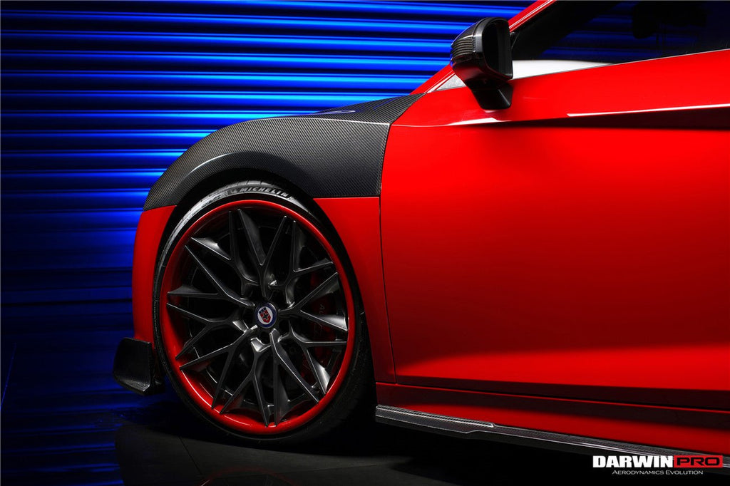 DARWINPRO - AUDI R8 COUPE / SPYDER 2016-18 IMP PERFORMANCE CARBON FIBRE SIDE SKIRTS UNDER BOARD