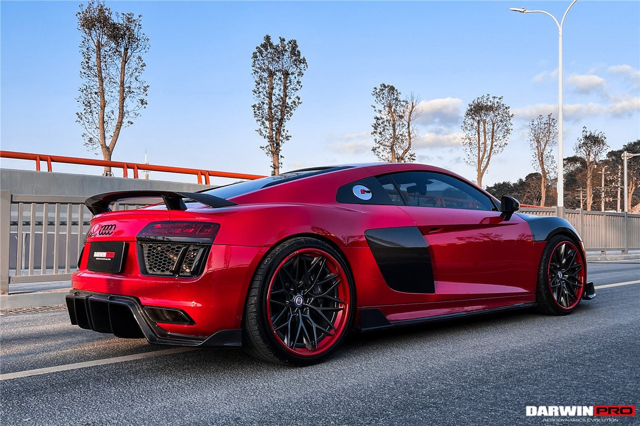 DARWINPRO - AUDI R8 COUPE / SPYDER 2016-18 IMP PERFORMANCE CARBON FIBRE SIDE SKIRTS UNDER BOARD