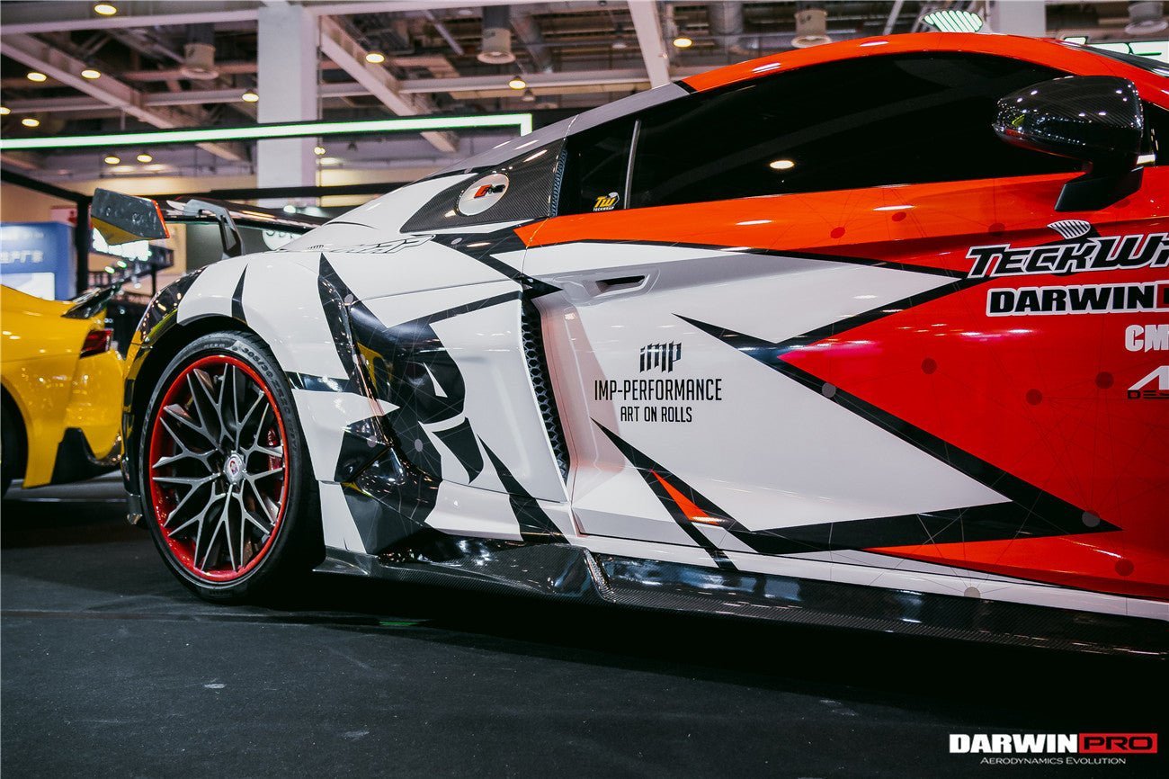 DARWINPRO - AUDI R8 COUPE / SPYDER 2016-18 IMPII CARBON FIBRE SIDE SKIRTS