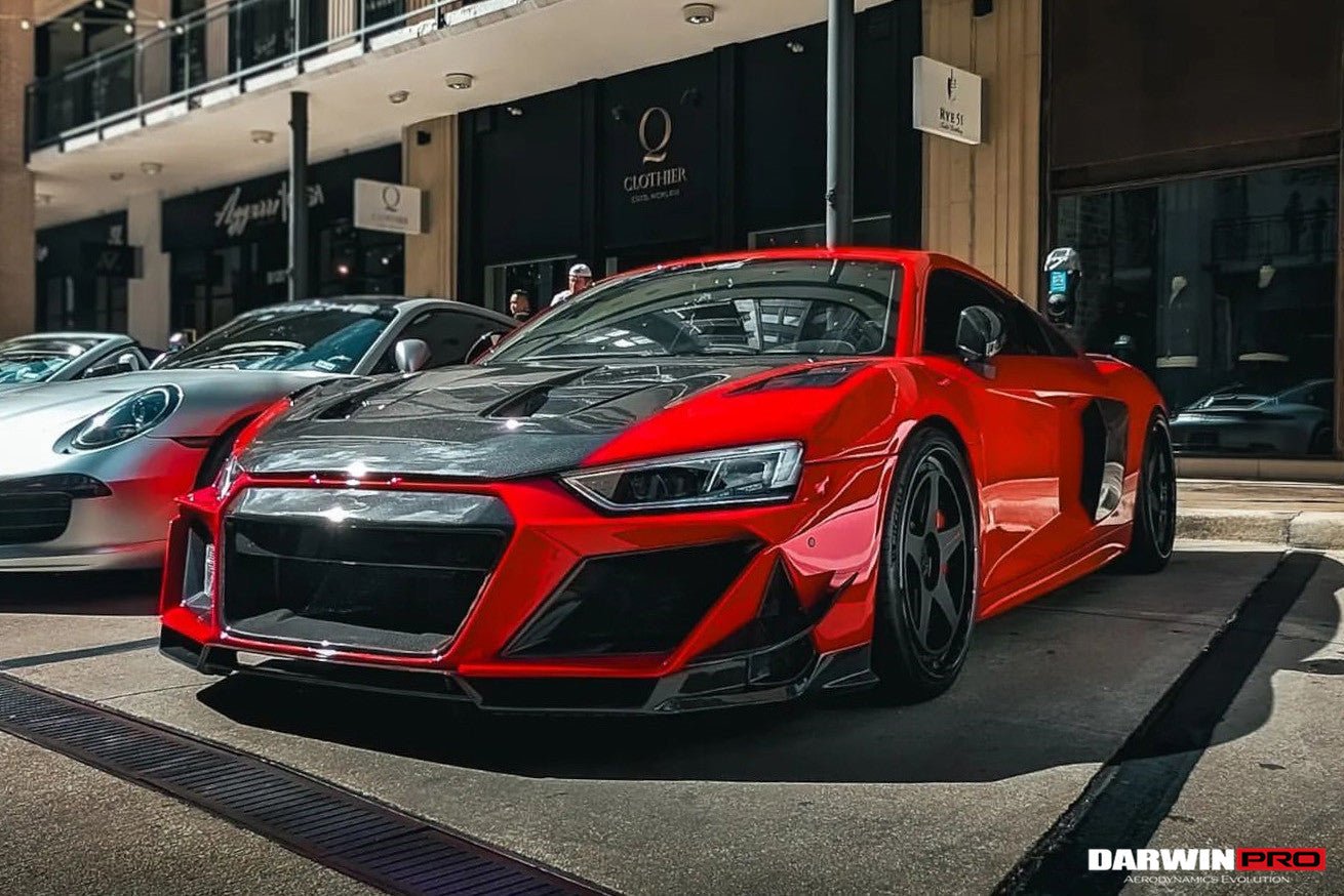 DARWINPRO - AUDI R8 COUPE / SPYDER 2016-18 IMPII PART CARBON FIBRE FRONT BUMPER