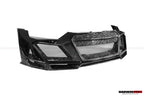 DARWINPRO - AUDI R8 COUPE / SPYDER 2016-18 IMPII PART CARBON FIBRE FRONT BUMPER