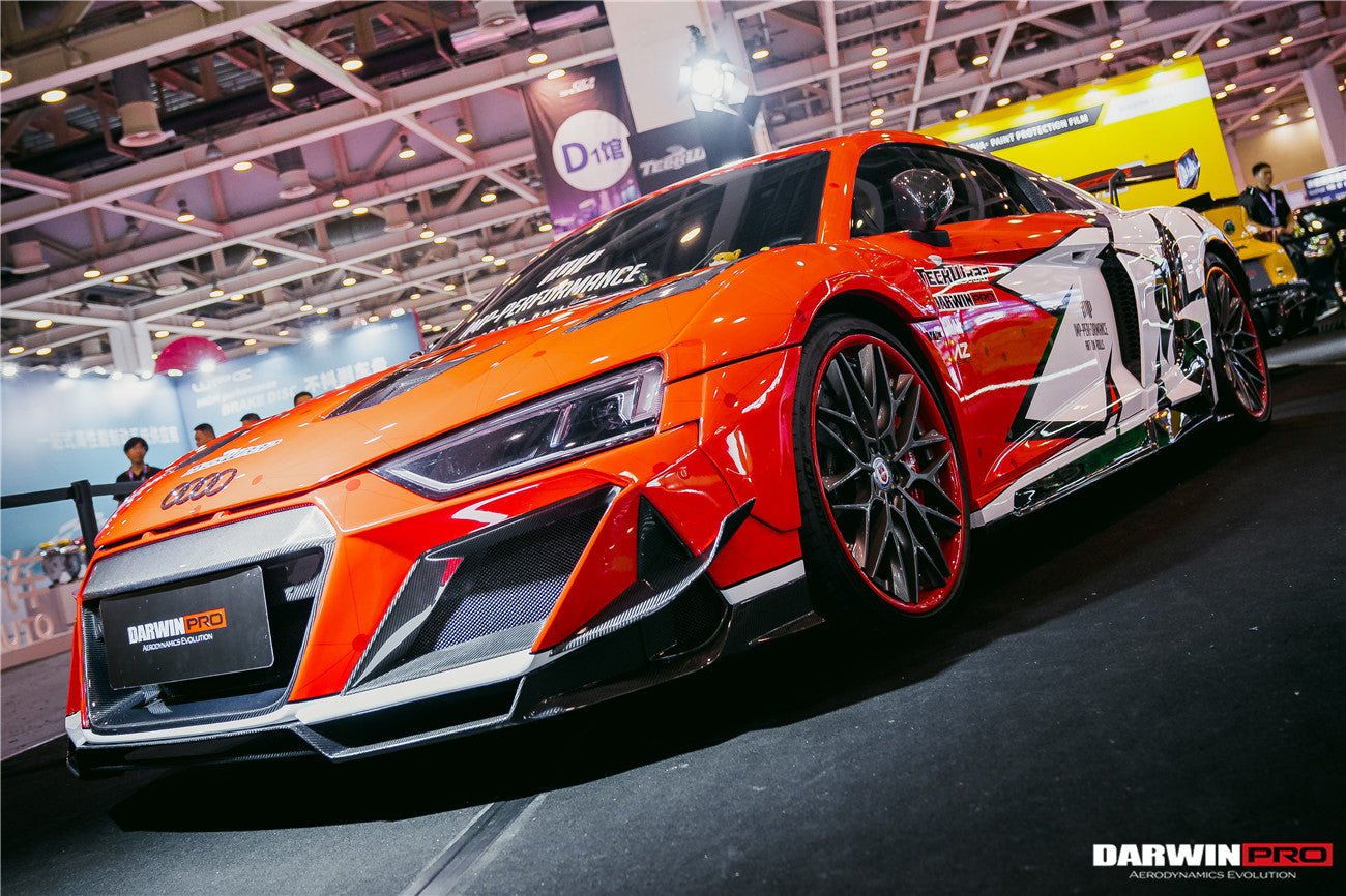 DARWINPRO - AUDI R8 COUPE / SPYDER 2016-18 IMPII PART CARBON FIBRE FRONT BUMPER
