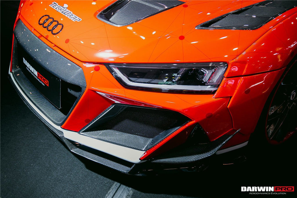 DARWINPRO - AUDI R8 COUPE / SPYDER 2016-18 IMPII PART CARBON FIBRE FRONT BUMPER