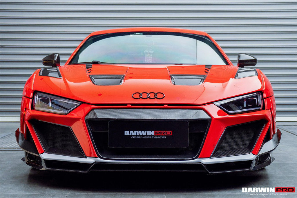 DARWINPRO - AUDI R8 COUPE / SPYDER 2016-18 IMPII PART CARBON FIBRE FRONT BUMPER
