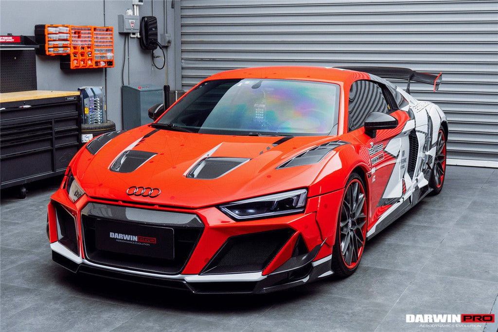DARWINPRO - AUDI R8 COUPE / SPYDER 2016-18 IMPII PART CARBON FIBRE FRONT BUMPER