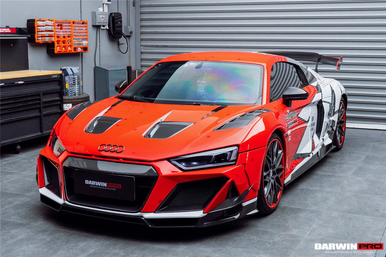 DARWINPRO - AUDI R8 COUPE / SPYDER 2016-18 IMPII PART CARBON FIBRE FRONT BUMPER