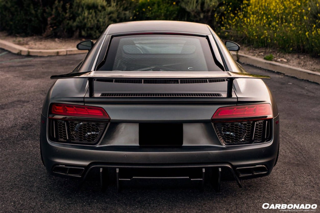 DARWINPRO - AUDI R8 COUPE / SPYDER 2016-19 VRS STYLE CARBON FIBRE REAR DIFFUSER