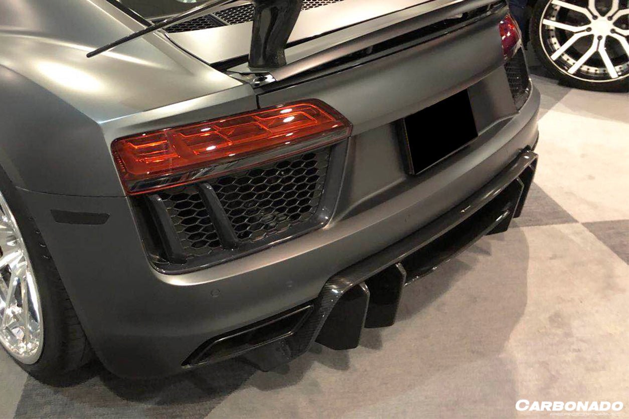 DARWINPRO - AUDI R8 COUPE / SPYDER 2016-19 VRS STYLE CARBON FIBRE REAR DIFFUSER