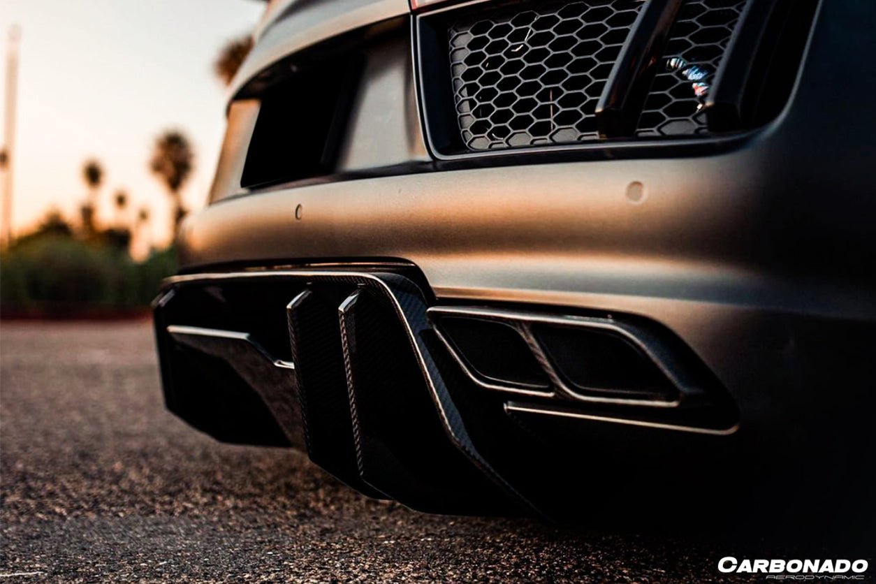 DARWINPRO - AUDI R8 COUPE / SPYDER 2016-19 VRS STYLE CARBON FIBRE REAR DIFFUSER