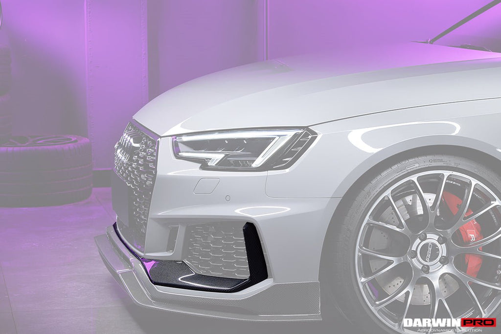 DARWINPRO - AUDI RS4 B9 2017-19 CARBON FIBRE FRONT BUMPER TRIM