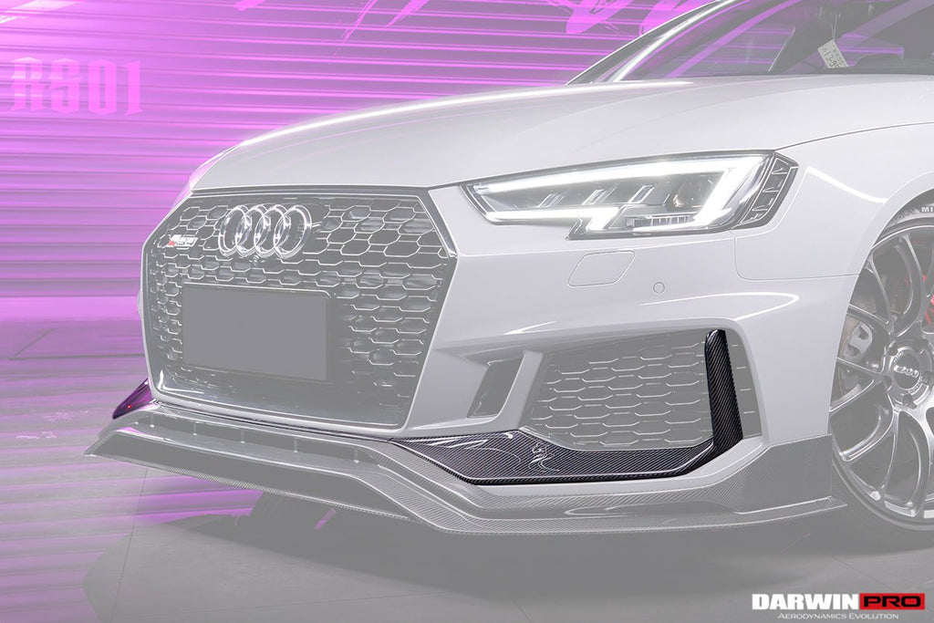 DARWINPRO - AUDI RS4 B9 2017-19 CARBON FIBRE FRONT BUMPER TRIM