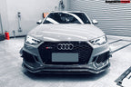 DARWINPRO - AUDI RS4 B9 2017 -2019 CARBON FIBRE BKSS STYLE FRONT LIP
