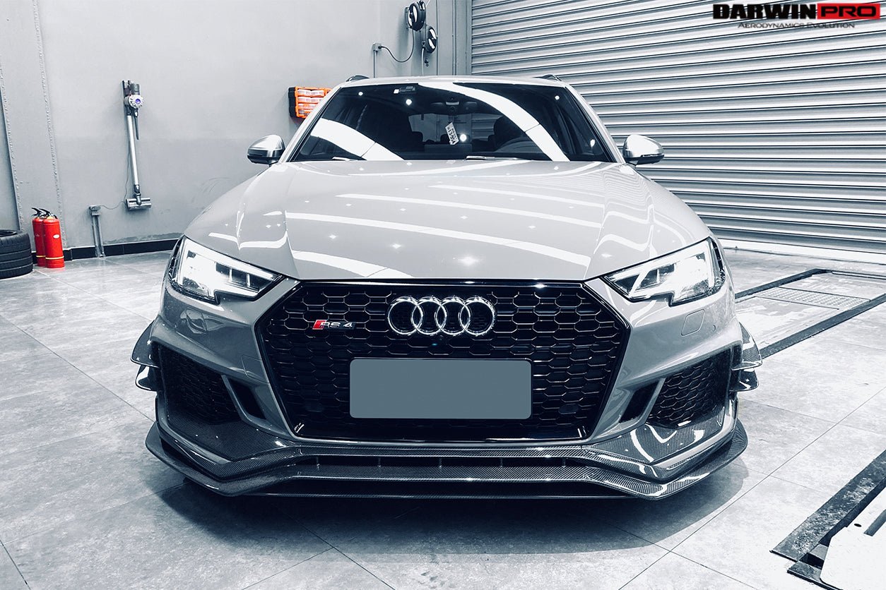DARWINPRO - AUDI RS4 B9 2017 -2019 CARBON FIBRE BKSS STYLE FRONT LIP