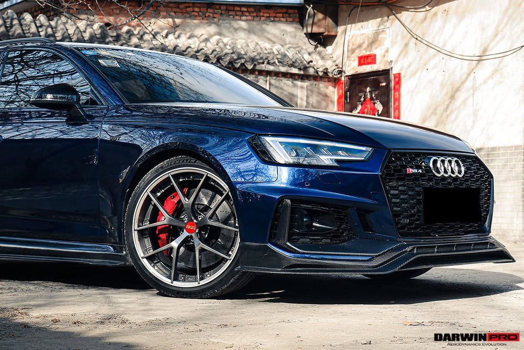 DARWINPRO - AUDI RS4 B9 2017 -2019 CARBON FIBRE BKSS STYLE FRONT LIP
