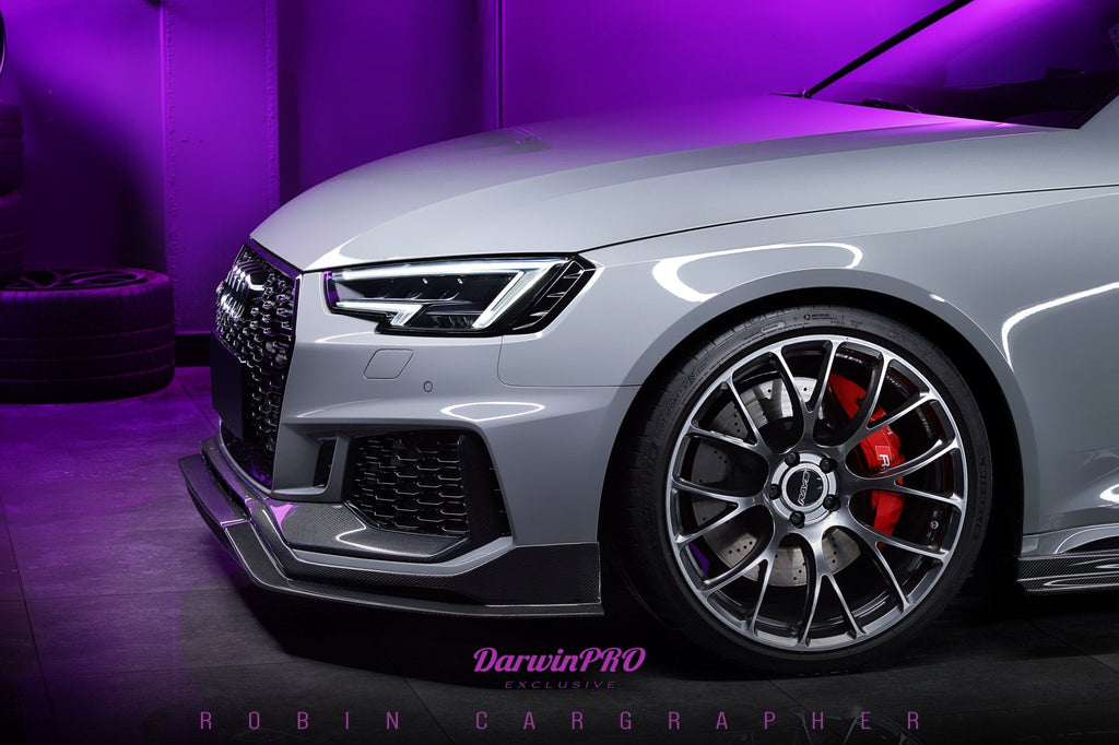 DARWINPRO - AUDI RS4 B9 2017 -2019 CARBON FIBRE BKSS STYLE FRONT LIP