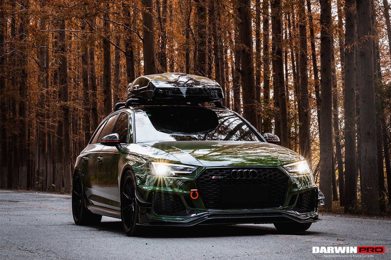 DARWINPRO - AUDI RS4 B9 2017 -2019 CARBON FIBRE BKSS STYLE FRONT LIP
