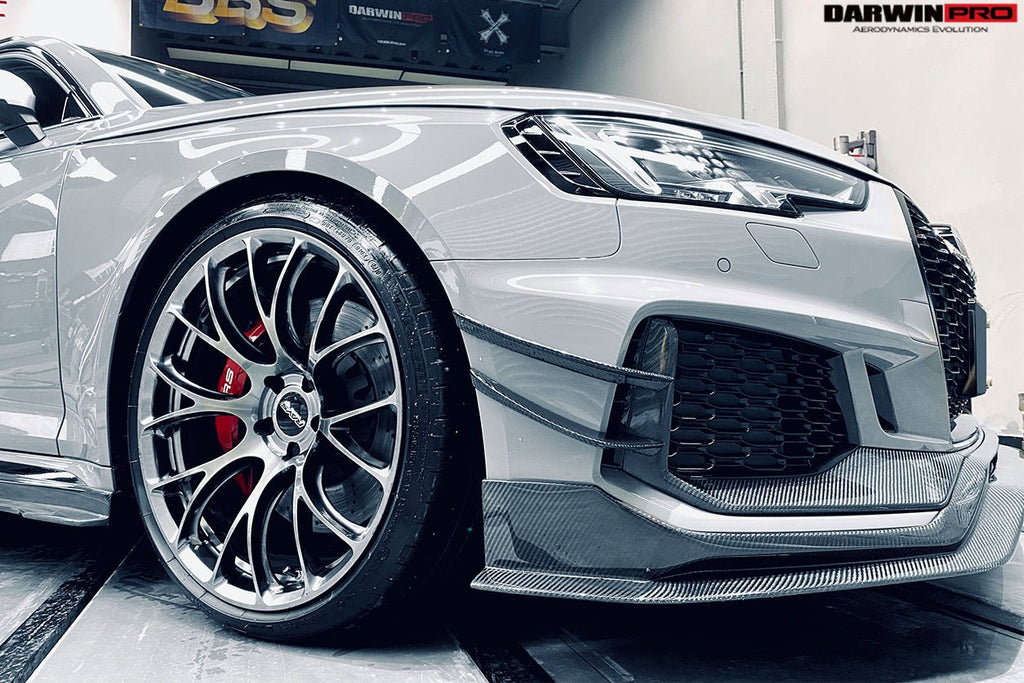 DARWINPRO - AUDI RS4 B9 2017 -2019 CARBON FIBRE BKSS STYLE FRONT LIP
